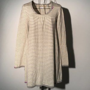 New PROJECT E Grey Stripe Dress NWOT XX stitching XX Comfy Knit NWOT